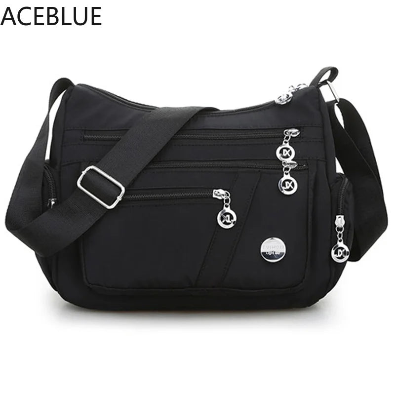 Casual Waterproof Crossbody Bag Women Nylon Messenger Bags