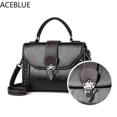 Vintage PU Leather Shoulder Bag For Women Crossbody Bag