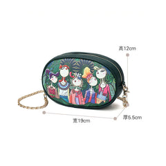 Women PU Leather Waist Bags Waist Packs Women Shoulder Bags Ladies Chain