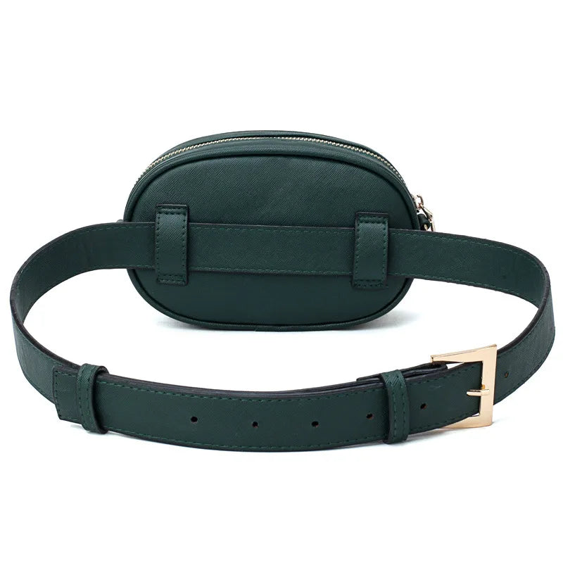 Women PU Leather Waist Bags Waist Packs Women Shoulder Bags Ladies Chain