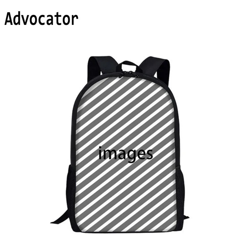Alien Cartoon Pattern School Supplies Teenage Backpack