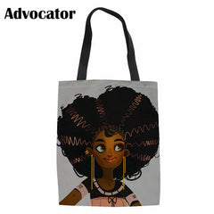 Girls Canvas Handbag Crossbody Bag for African Ladies