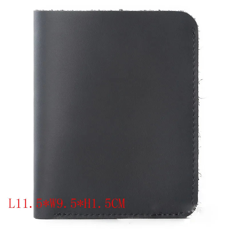 Crazy Horse Leather Men's Wallet Retro Vertical Full Leather Wallet
