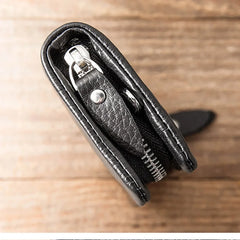 Men's Leather Large-Capacity Utility Key Collection Bag