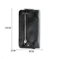 Men's Leather Large-Capacity Utility Key Collection Bag