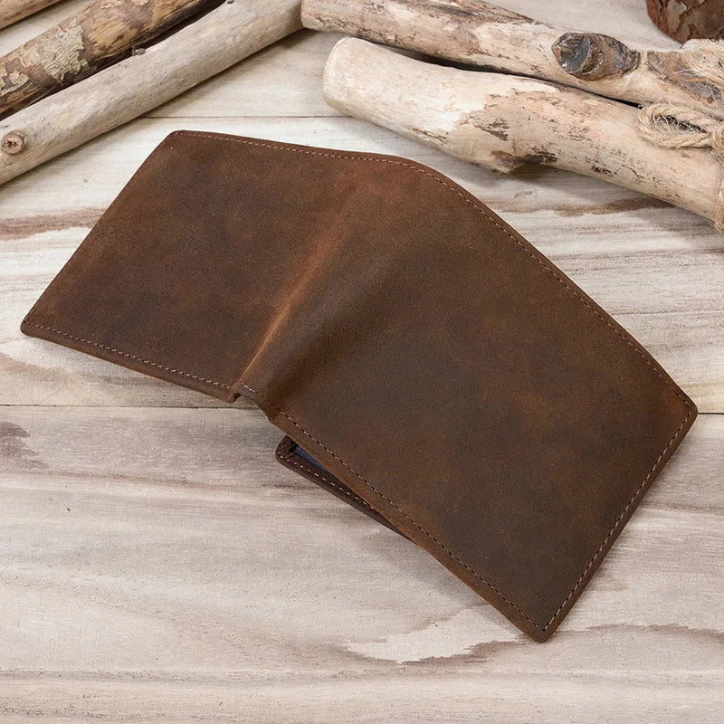 Men's Crazy Horse Leather Wallets