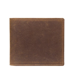 Crazy Horse Leather Wallet Men Short Wallet Multi-Card Holder