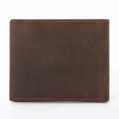 Men's Crazy Horse Leather Wallet Multi-card Retro Men's Wallet