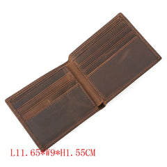 Men's Crazy Horse Leather Wallet Multi-card Retro Men's Wallet