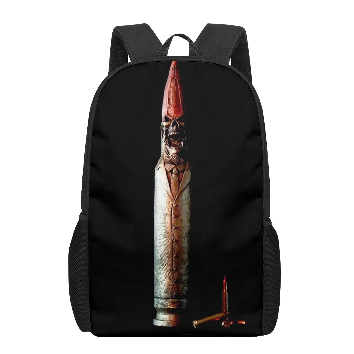 AK47 Handgun Bullets 3D Print Backpack for Boys Girls 16 Inch School Bag