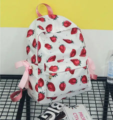 Fruit Printing Backpacks for Teenagers Girl Laptop Bag