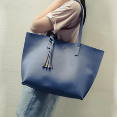 Tassel Large Casual Tote Bags Candy Shoulder Bags Bolsas Femininas W895