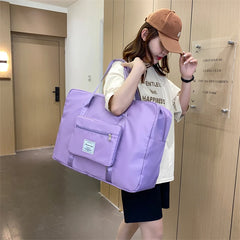 Large Capacity Foldable Travel Bag Women Sport Bag Multifunction Handbag