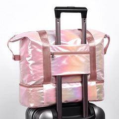 Large Capacity Women's Shoulder Bag Nylon Top Handle Casual Sports Bag