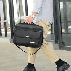 Men's 17in Briefcase Handbag Large Capacity Business & Casual Shoulder Bag