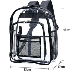 ASDS-Heavy Duty Clear Backpack,Security Transparent School Backpack