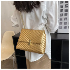ASHINE V Striped Women Bags Wave Pattern Purses and Handbags