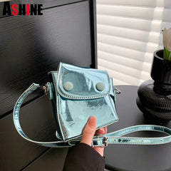 ASHINE Small Patent Leather Shoulder Crossbody Bags Ladies Handbags