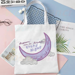 ATEEZ Kpop Collection Canvas Bag Large Handbag Women Ladies Shopping Handbag