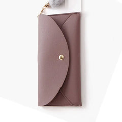Women's Long Thin Wallet Solid Colour A4299
