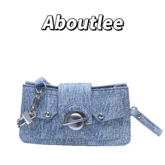 Lee High Square Lady Canvas Shoulder Bag Vintage Women Wallet