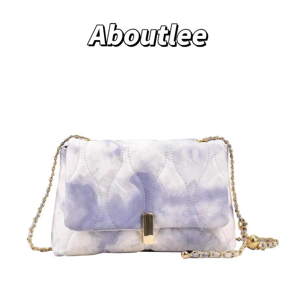 Aboutlee Gradient Flap Casual Shoulder Bag Soft Lightweight Handbag