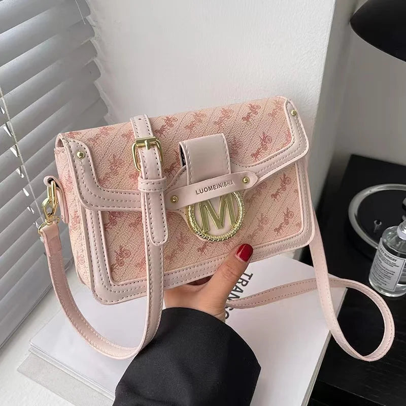 Vintage Floral Shoulder Bag Lightweight Crossbody Wallet