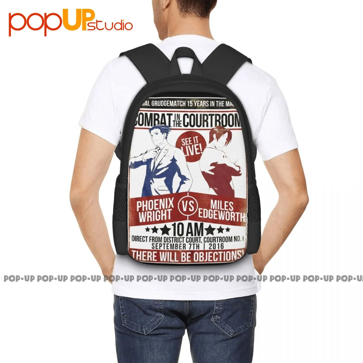 Ace Attorney Phoenix Wright Edgeworth Backpack 3D Printing