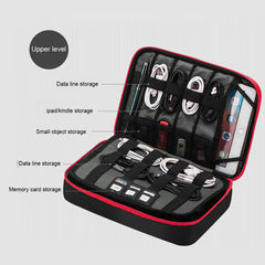 High Grade Nylon 2 Layers Travel Electronic Accessories Organizer Bag