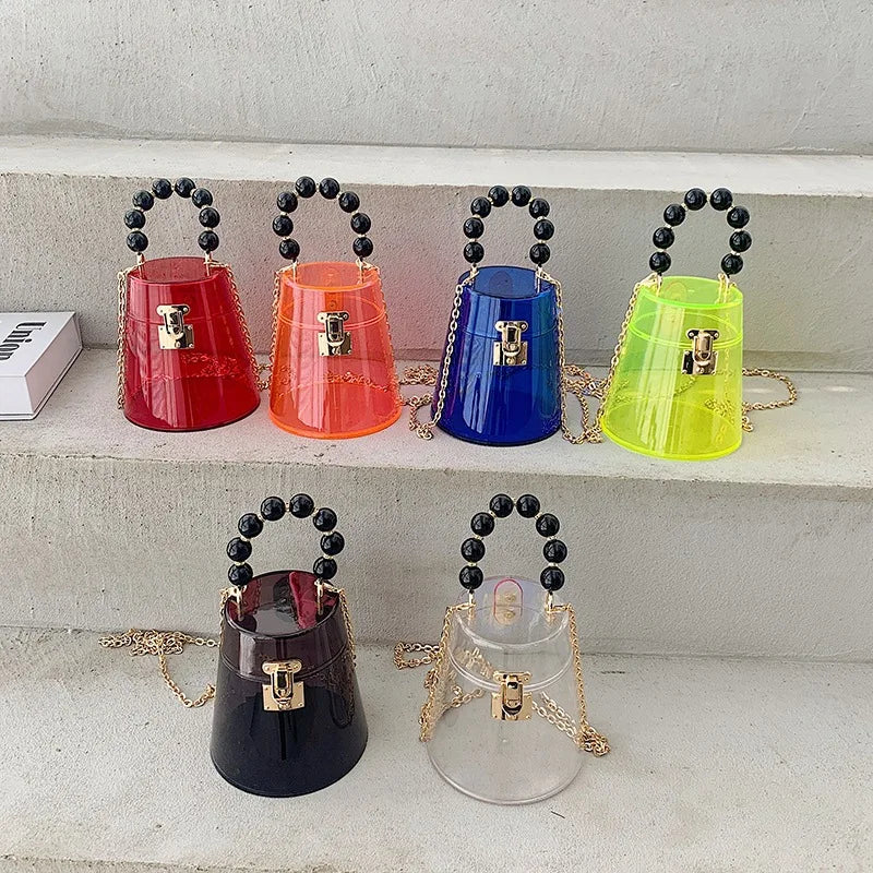 Acrylic Box Mini Crossbody Bag Chain Shoulder Bag