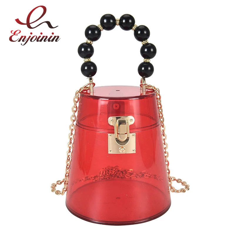 Acrylic Box Mini Crossbody Bag Chain Shoulder Bag