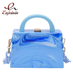 Acrylic Shoulder Bag Chain Party Clutch Crossbody Bag