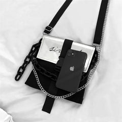 Acrylic Chain Crossbody Bag Street Shoulder Handbag