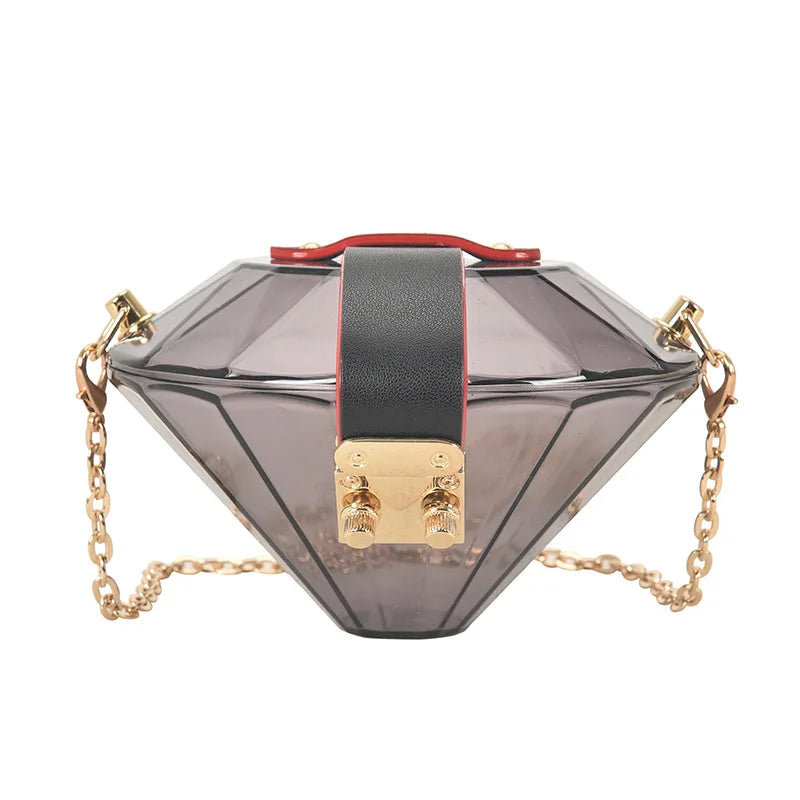 Acrylic Diamond Women's Clutch Bag Chain Shoulder Evening Bag