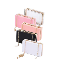 Pink Acrylic Handbag Clutch for Women