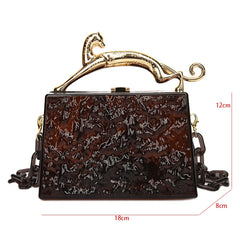 Acrylic Transparent Evening Clutch Bag Chain Shoulder Party Purse