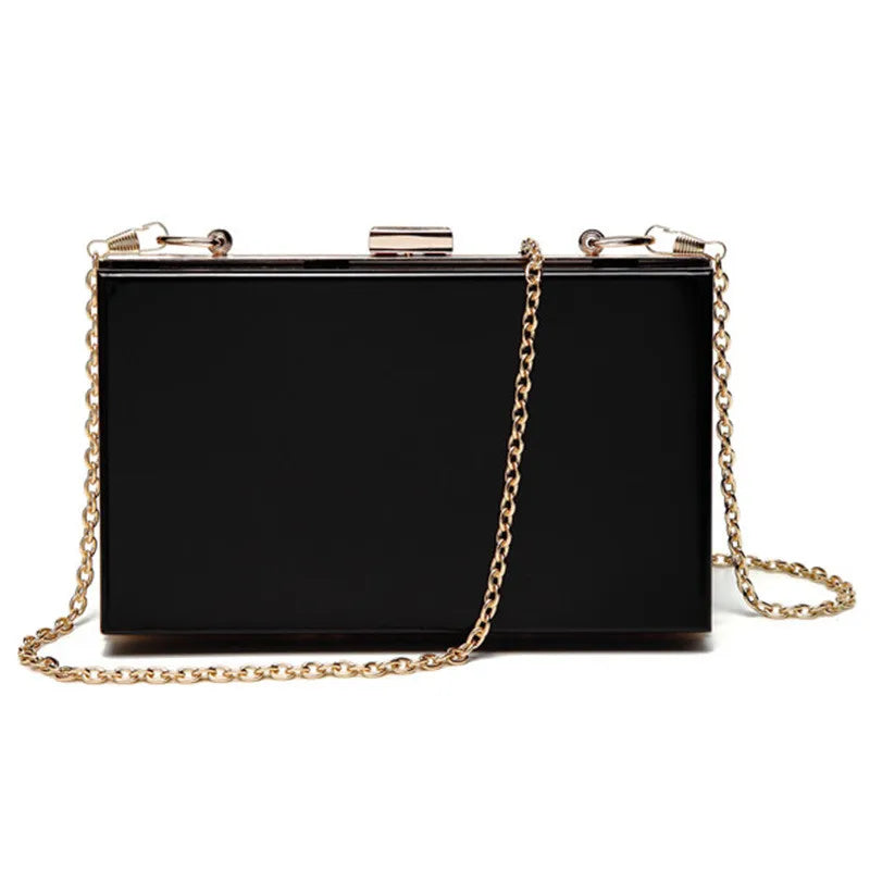 Acrylic Women Handbags Wallet Paris Party Toiletry Wedding Clutch Evening Bag