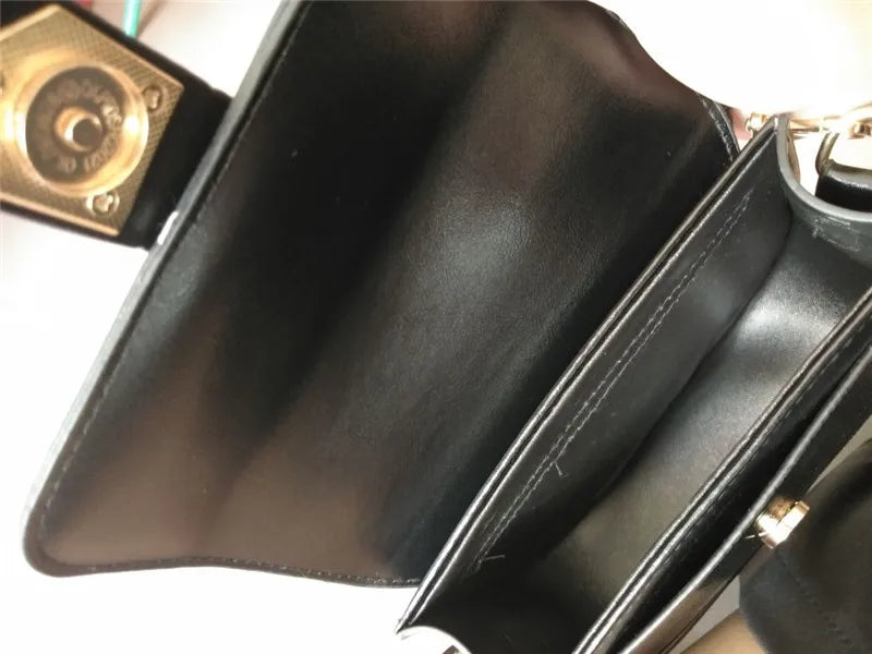 Acrylic chain Small Saddle Crossbody Bag For Women
