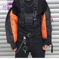 Adjustable Vest Hip Hop Streetwear Unisex Pockets Waist Pack