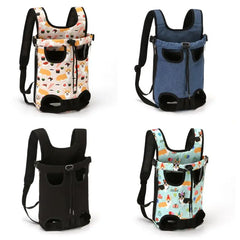 Adjustable Dog Carrier Backpack Front-Facing Hands-Free Travel Bag