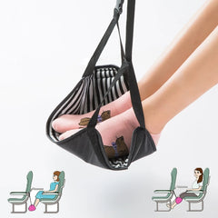 Adjustable Flight Car Travel Foot Pad Airplane Foot Rest Hammock