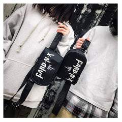 Adjustable Chest Bag Oxford Hip Hop Streetwear Waist Pack Belt Handbag