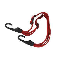 Adjustable Helmet Luggage Elastic Rope Strap Belt - Red