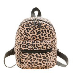 Adjustable Strap Double Zipper Mini Backpack