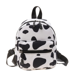 Adjustable Strap Double Zipper Mini Backpack