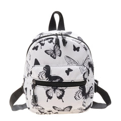 Adjustable Strap Double Zipper Mini Backpack