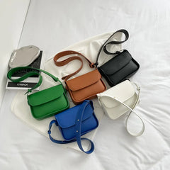 Adjustable Wide Shoulder Strap Solid Crossbody Bags for Women