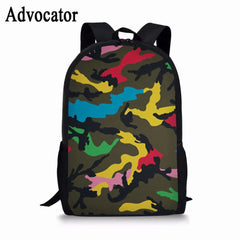 Waterproof Camo School Bags Backpacks for Kids