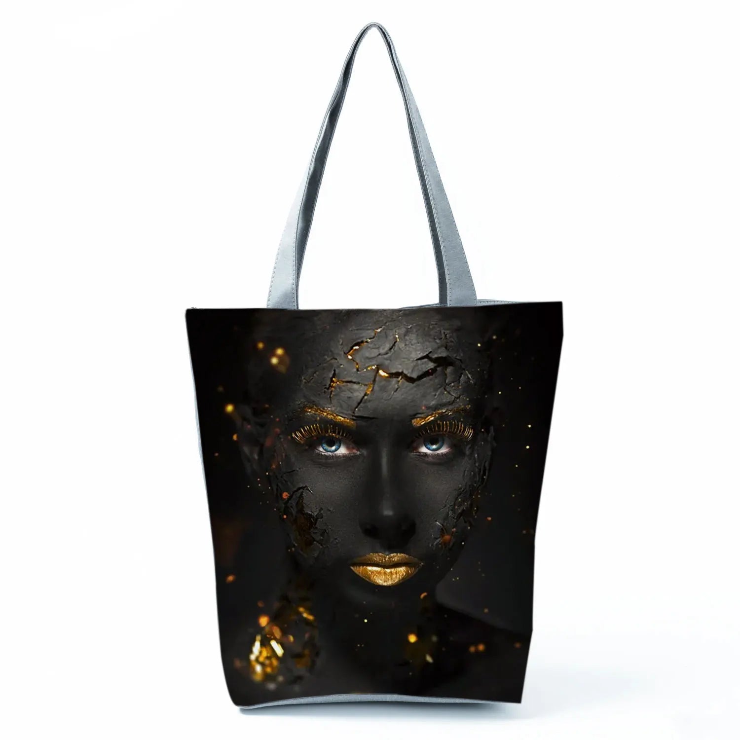 African Art Girl Print Handbags Customizable Bag For School