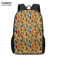African Backpack Kids Book Bag Mysterious Totem Pattern School Bag